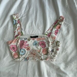 Forever 21 - Floral Cropped Tank Top